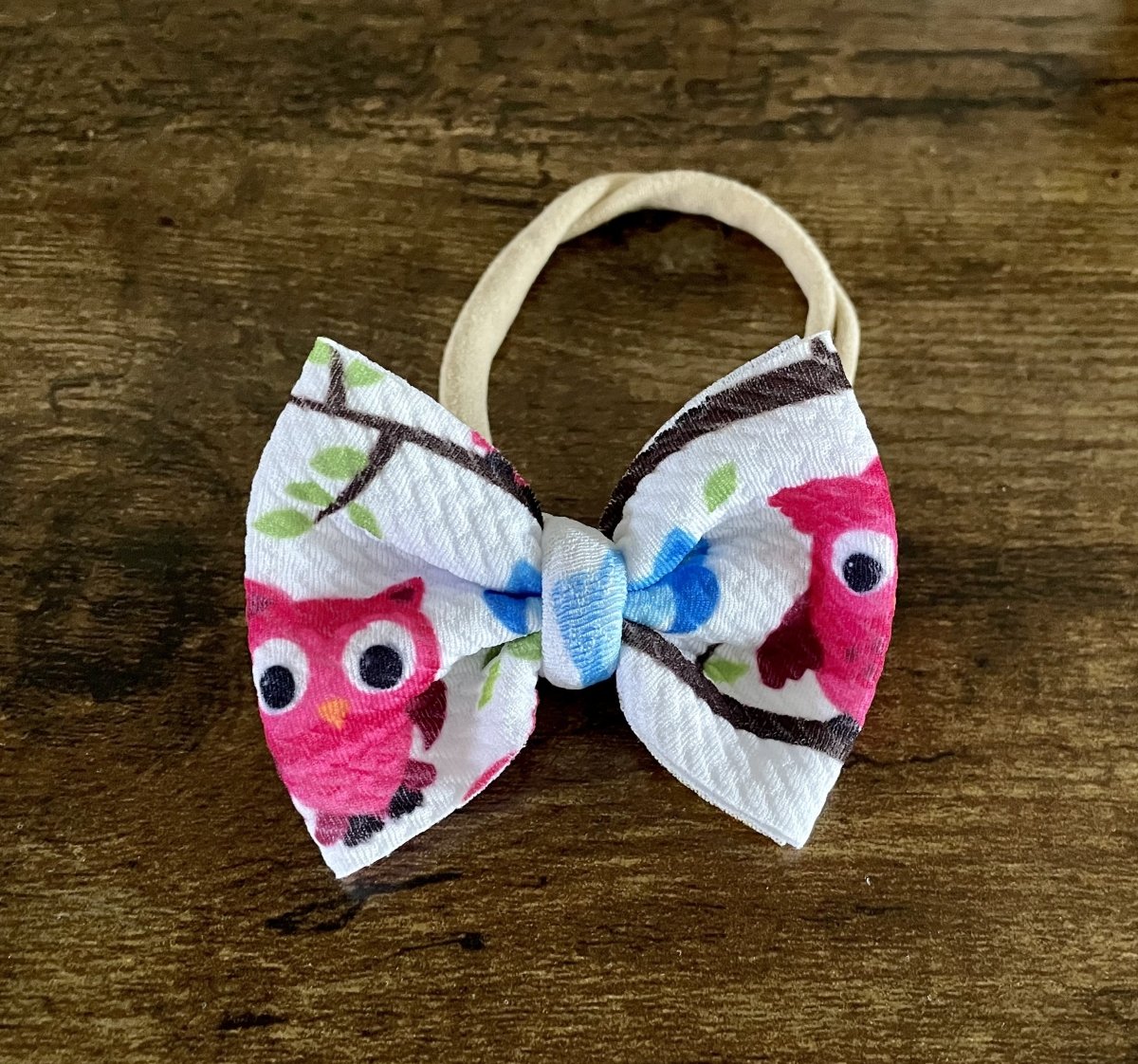 Owls Newborn Bow - EmZo Bowsnewborn bow