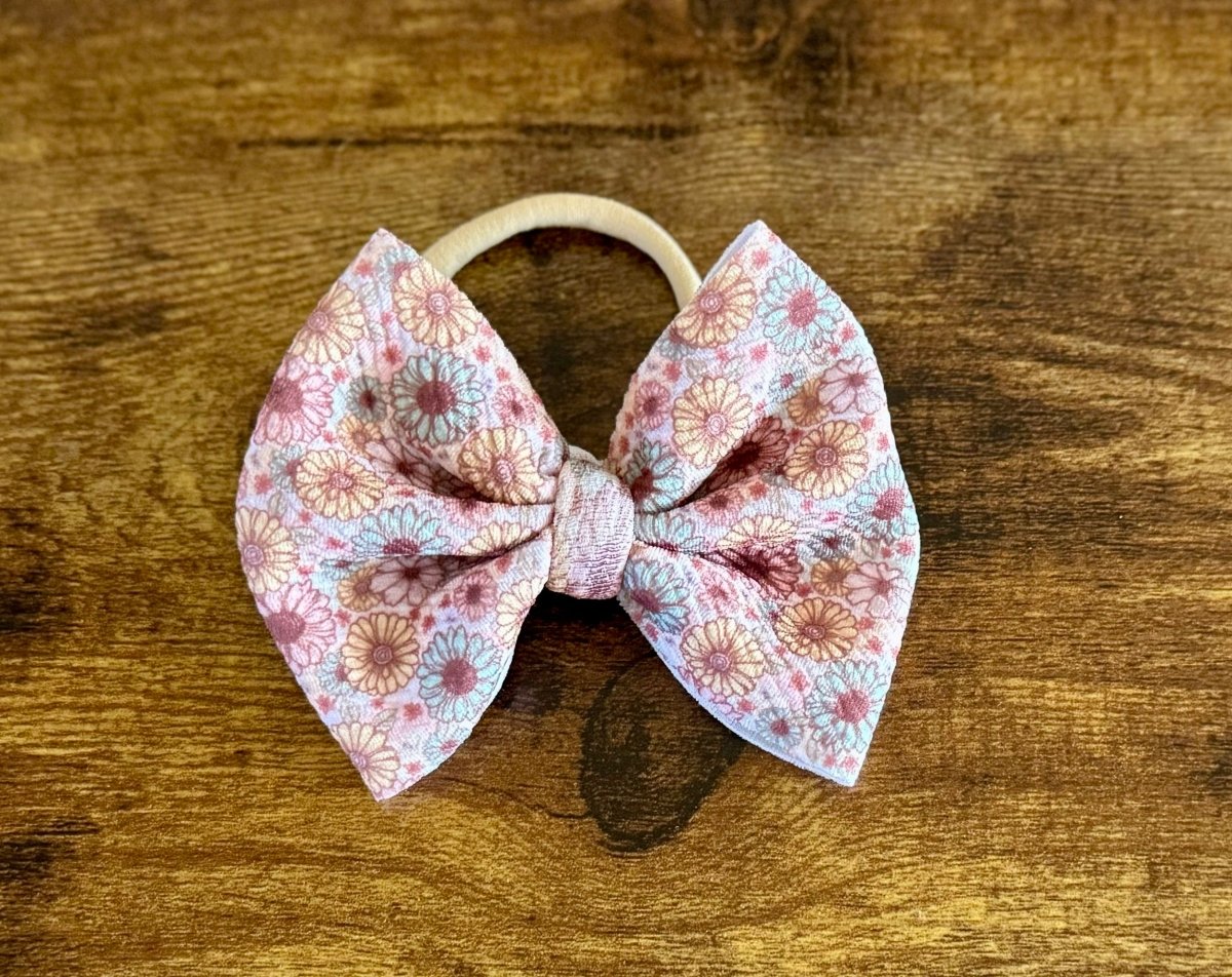 Pastel Florals Bow - EmZo Bowsbow