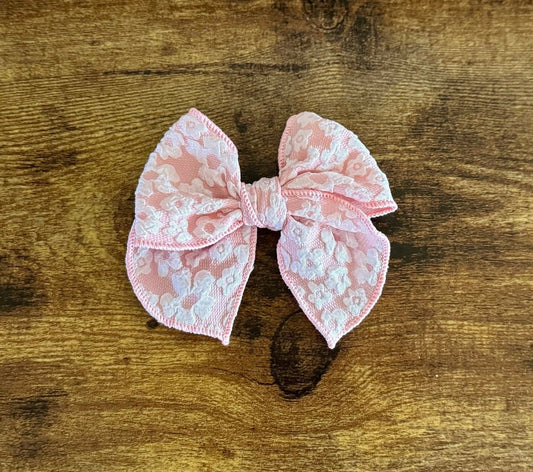 Peach Floral Sailor Bow - EmZo BowsSailor bow
