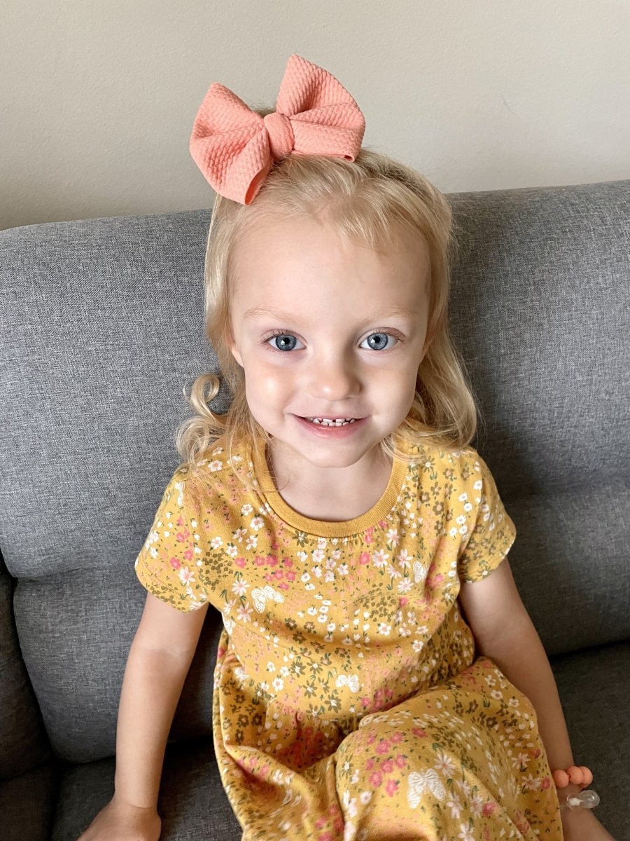 Peach Petals Bow - EmZo Bowsbow