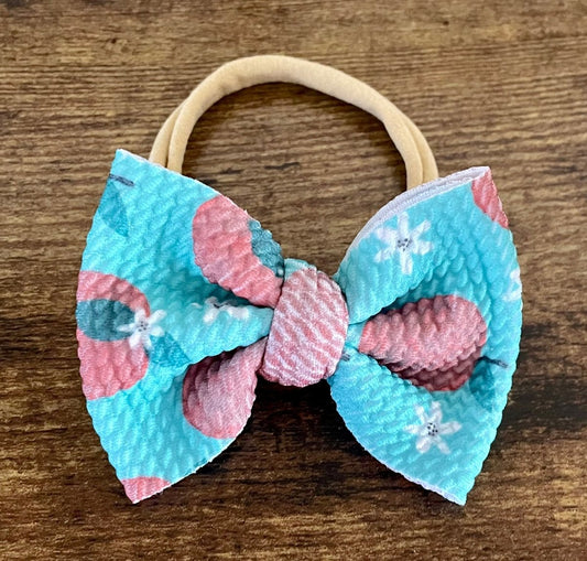 Peaches Newborn Bow - EmZo Bowsnewborn bow