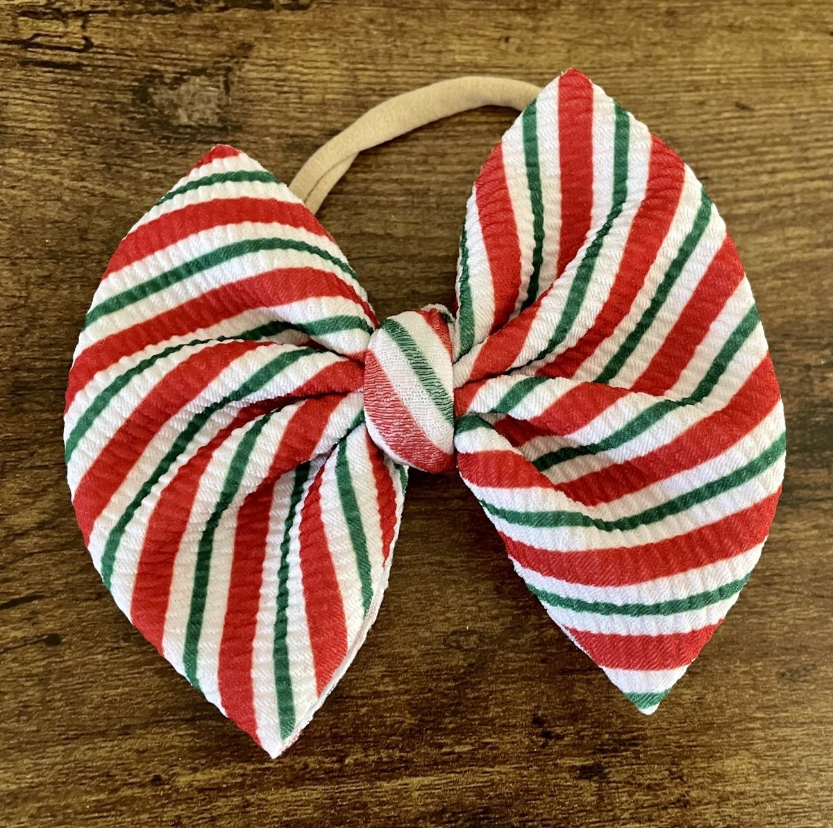 Peppermint Big Bow - EmZo BowsBig Bow