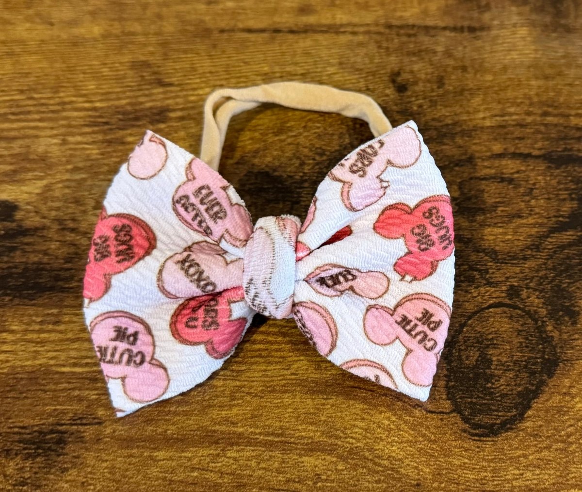 Pink Ears Newborn Bow - EmZo Bowsnewborn bow