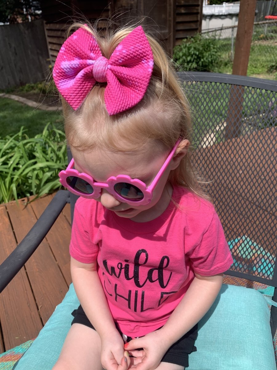 Pink Splatter Bow - EmZo Bowsbow