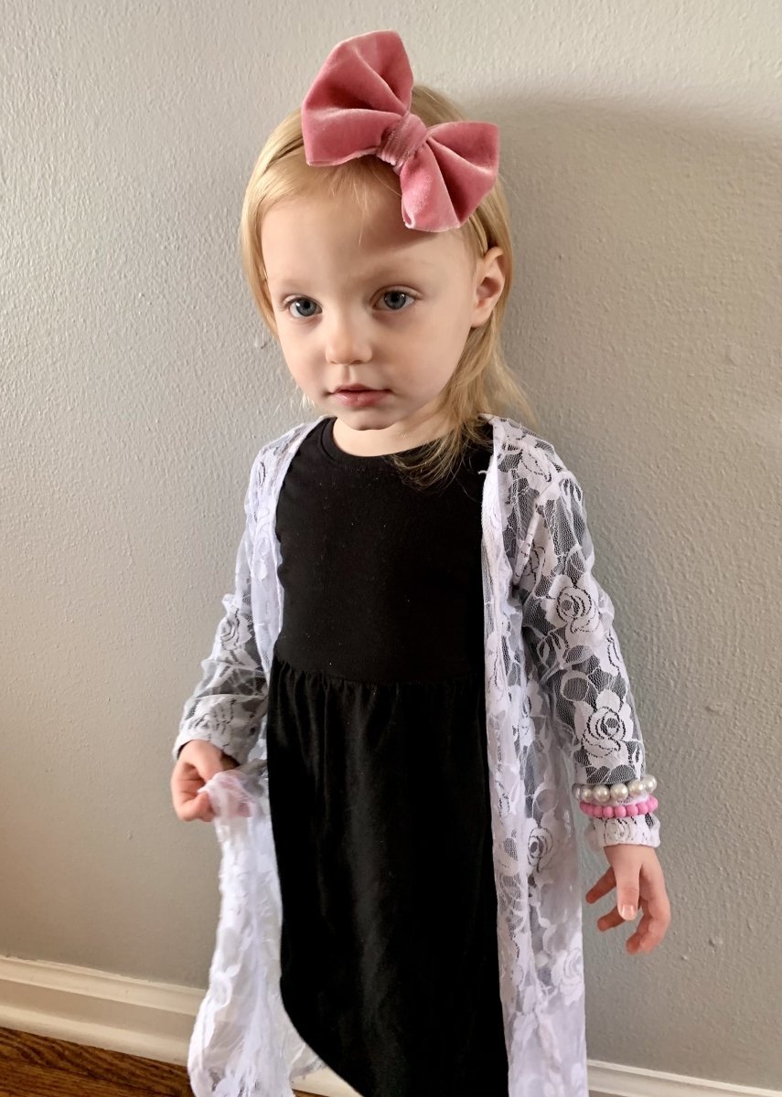 Pink Velvet Bow - EmZo Bowsbow