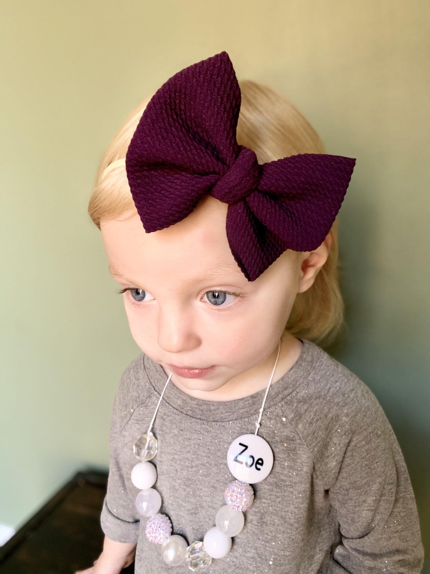 Plum Bow - EmZo Bows