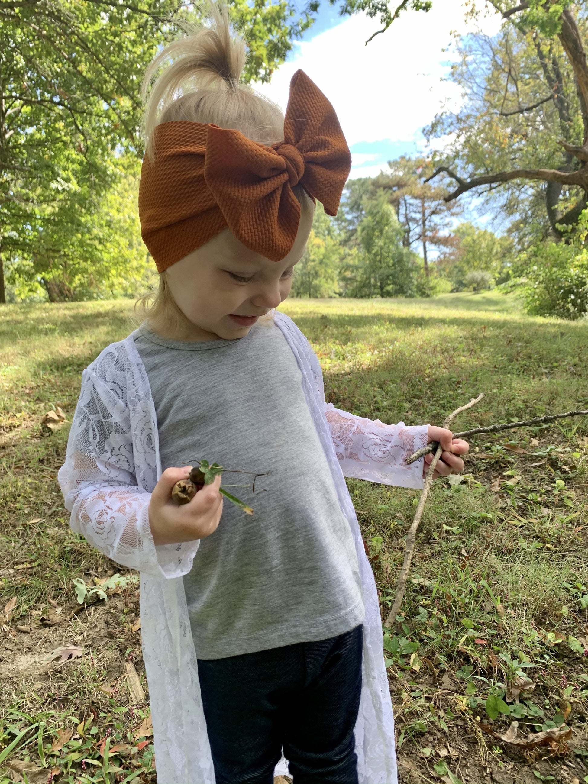 Pumpkin Spice Head Wrap - EmZo Bows