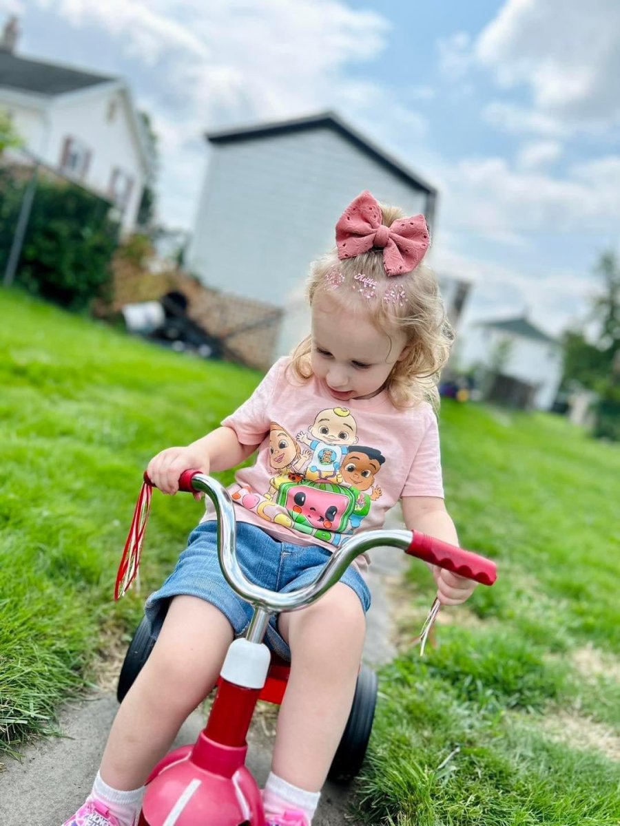Rose Eyelet Bow - EmZo Bowsbow