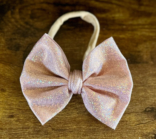 Rose Gold Shimmer Bow - EmZo Bowsbow
