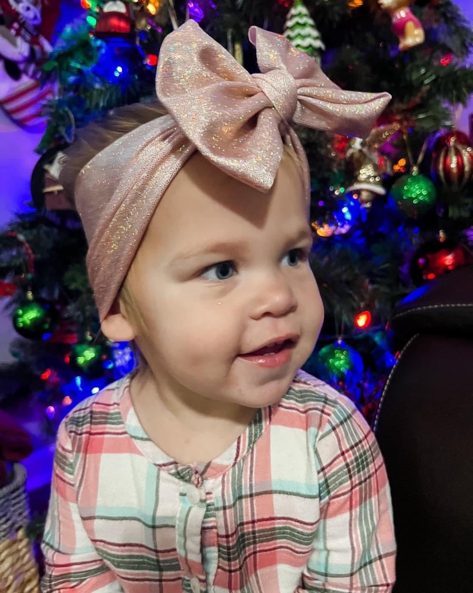 Rose Gold Shimmer Head Wrap - EmZo BowsHead wrap