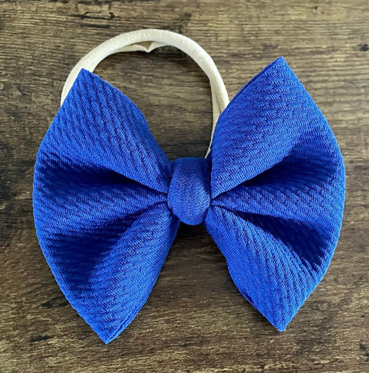 Royal Blue Bow - EmZo Bowsbow
