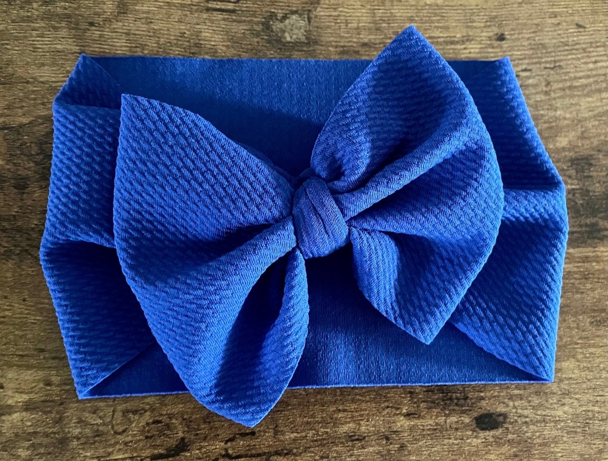 Royal Blue Head Wrap - EmZo BowsHead wrap