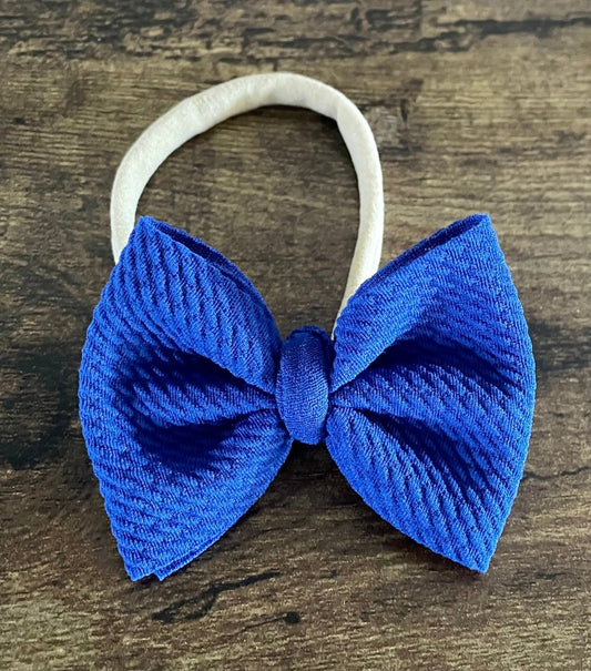 Royal Blue Newborn Bow - EmZo Bowsnewborn bow