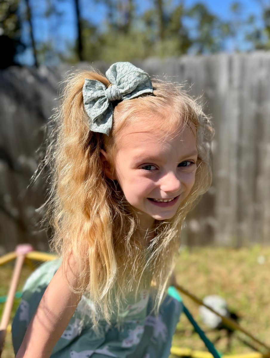 Sage Floral Sailor Bow - EmZo BowsSailor bow