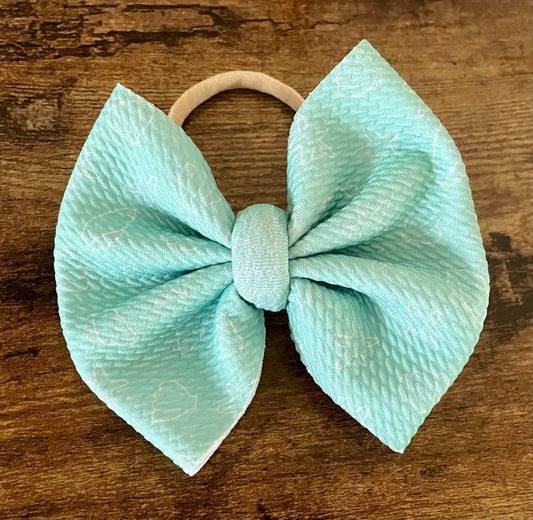 Seafoam Shells Big Bow - EmZo BowsBig Bow