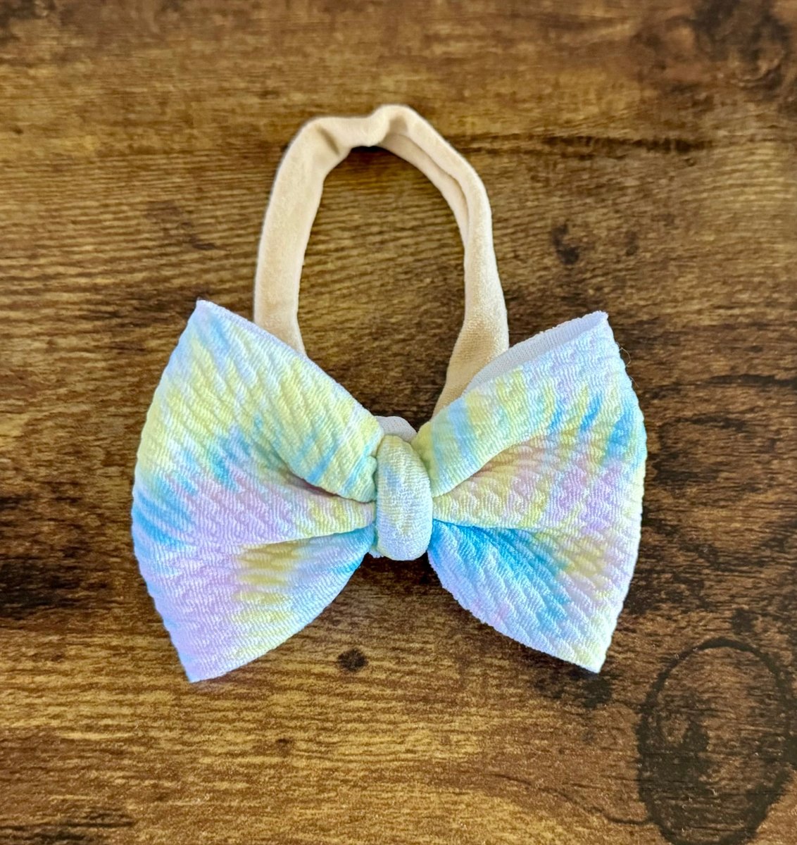 Spring Tie Dye Newborn Bow - EmZo Bowsnewborn bow