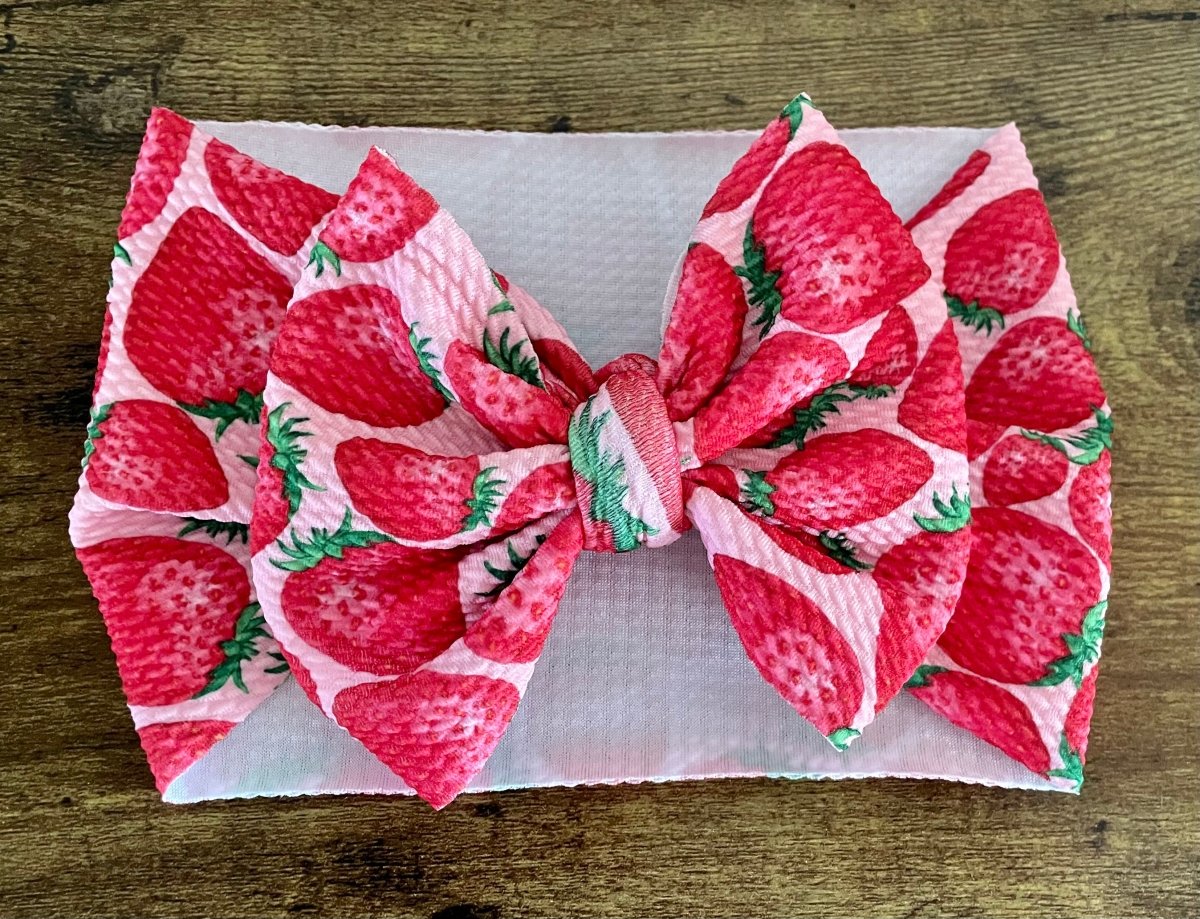 Strawberries Head Wrap - EmZo Bowshead wrap