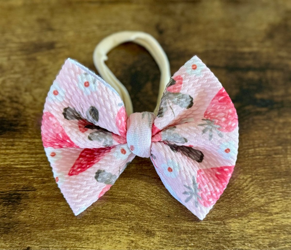 Summer Strawberries Bow - EmZo Bowsbow