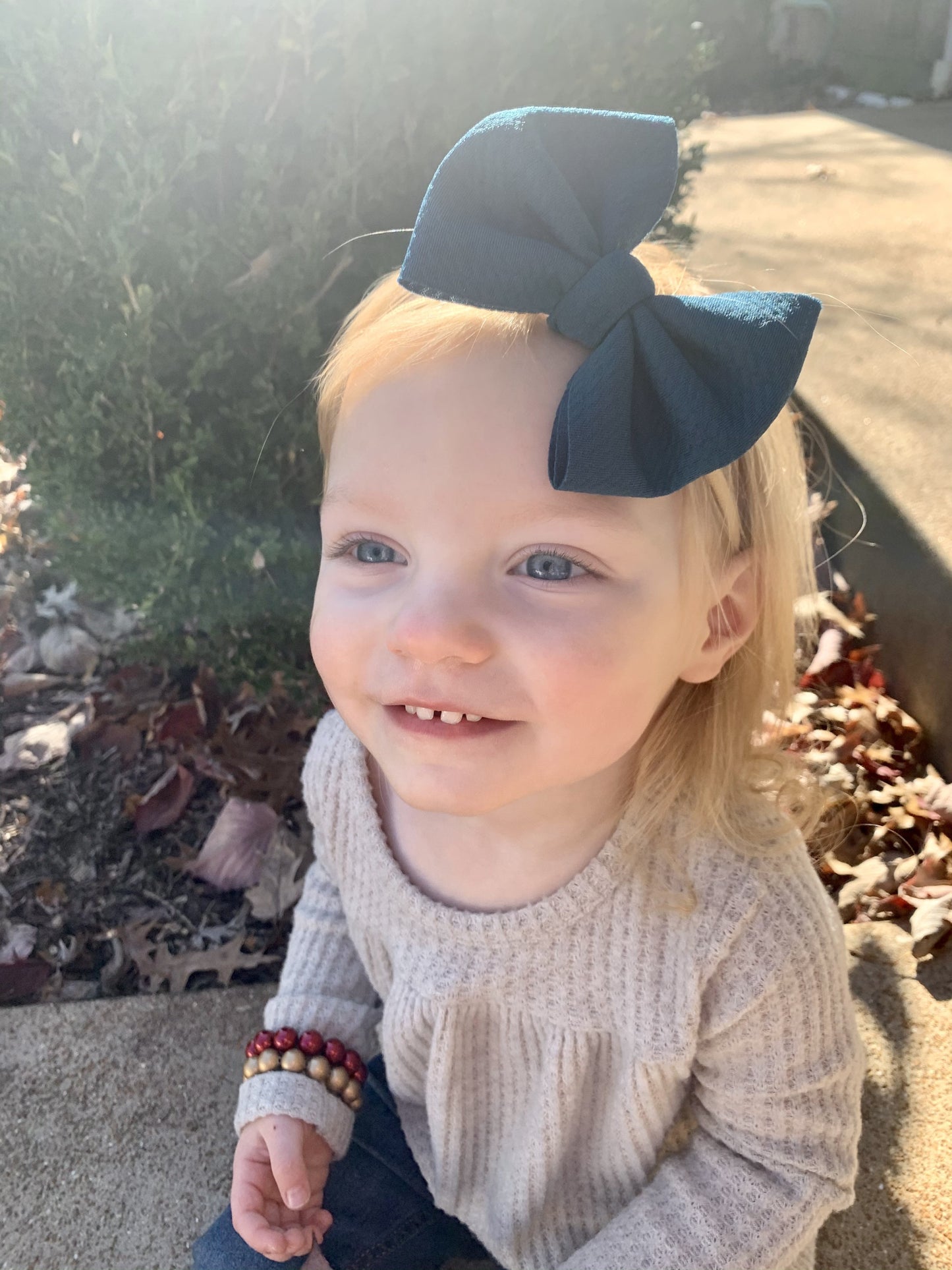 Teal Bow - EmZo Bows