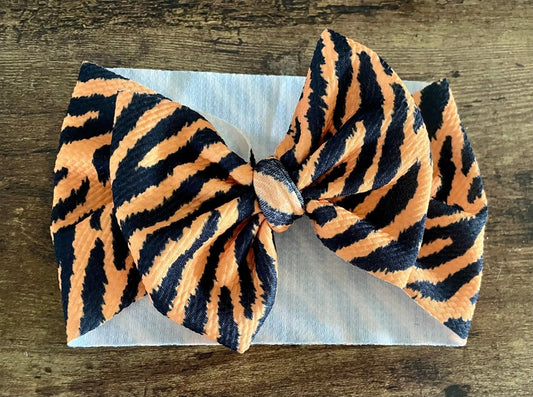 Tiger Head Wrap - EmZo BowsHead wrap