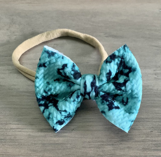 Turquoise Newborn Bow - EmZo Bowsnewborn bow