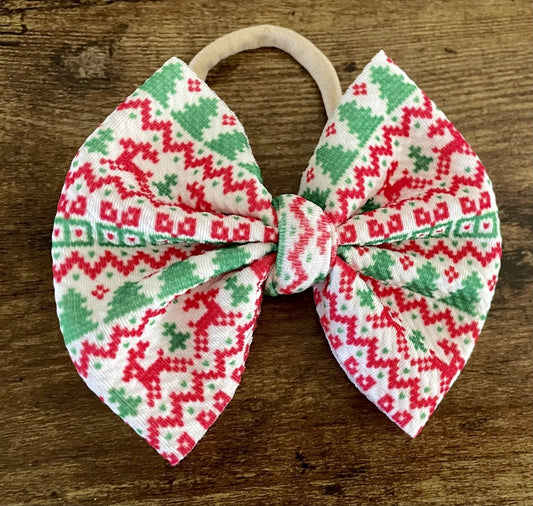 Ugly Sweater Big Bow - EmZo BowsBig Bow