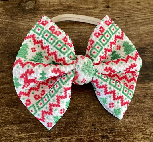 Ugly Sweater Bow - EmZo Bowsbow