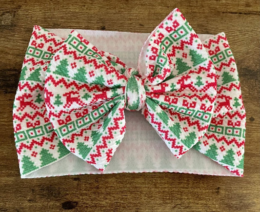 Ugly Sweater Head Wrap - EmZo BowsHead wrap