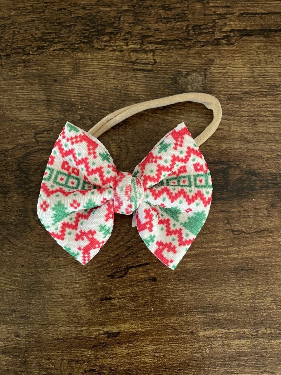 Ugly Sweater Newborn Bow - EmZo Bowsnewborn bow