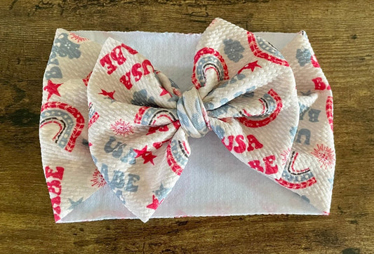 USA Rainbow Head Wrap - EmZo BowsHead wrap