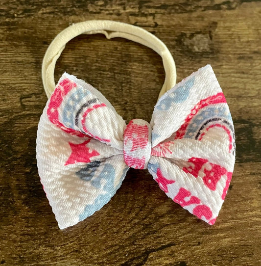 USA Rainbow Newborn Bow - EmZo Bowsnewborn bow