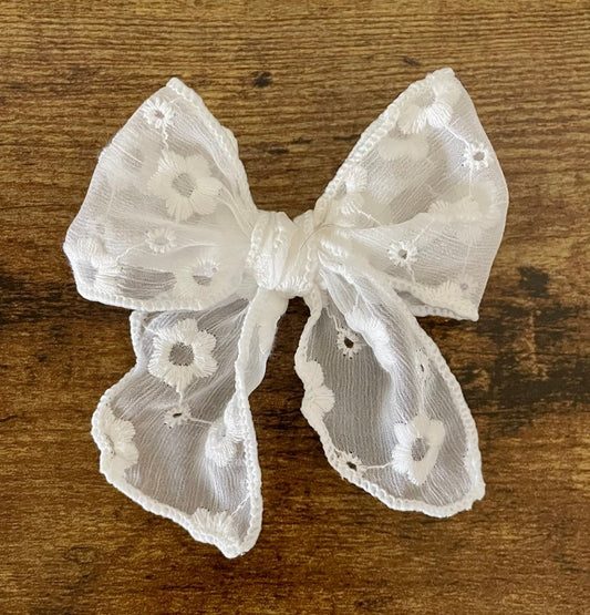 White Daisy Sailor Bow - EmZo BowsSailor bow